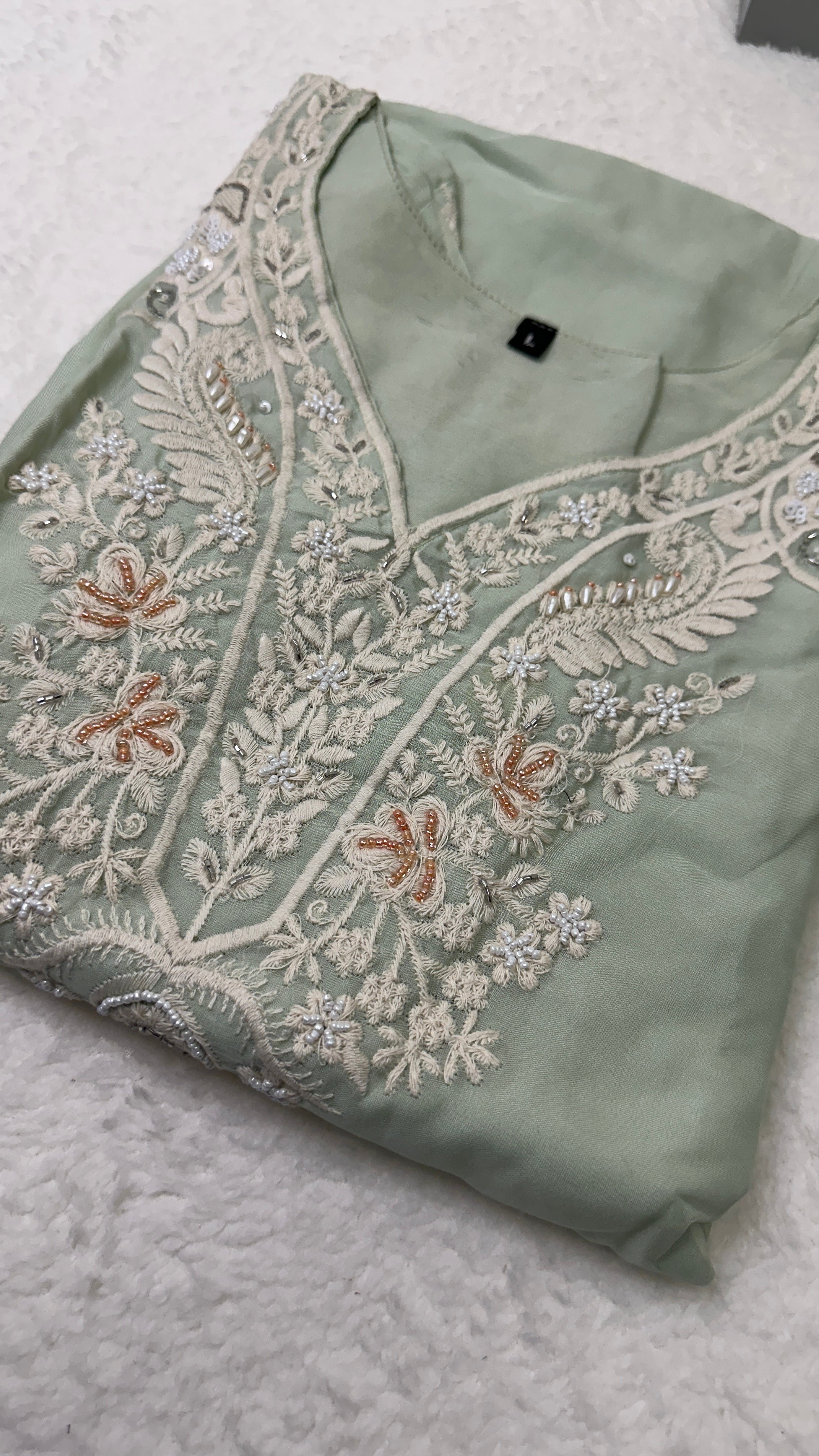 Heavy work Georgette Kurtis Set